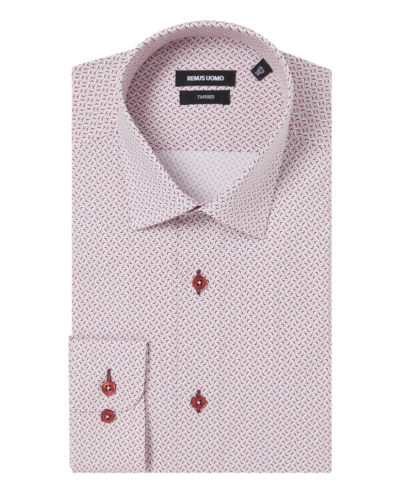 Seville Tapered Fit Shirt - Light Wine