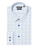 Slim Cotton L/s Shirt - Light Blue