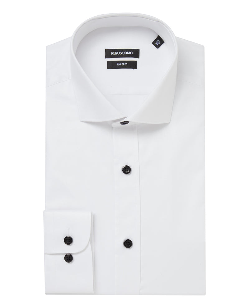 Frank Tapered Fit Shirt - White