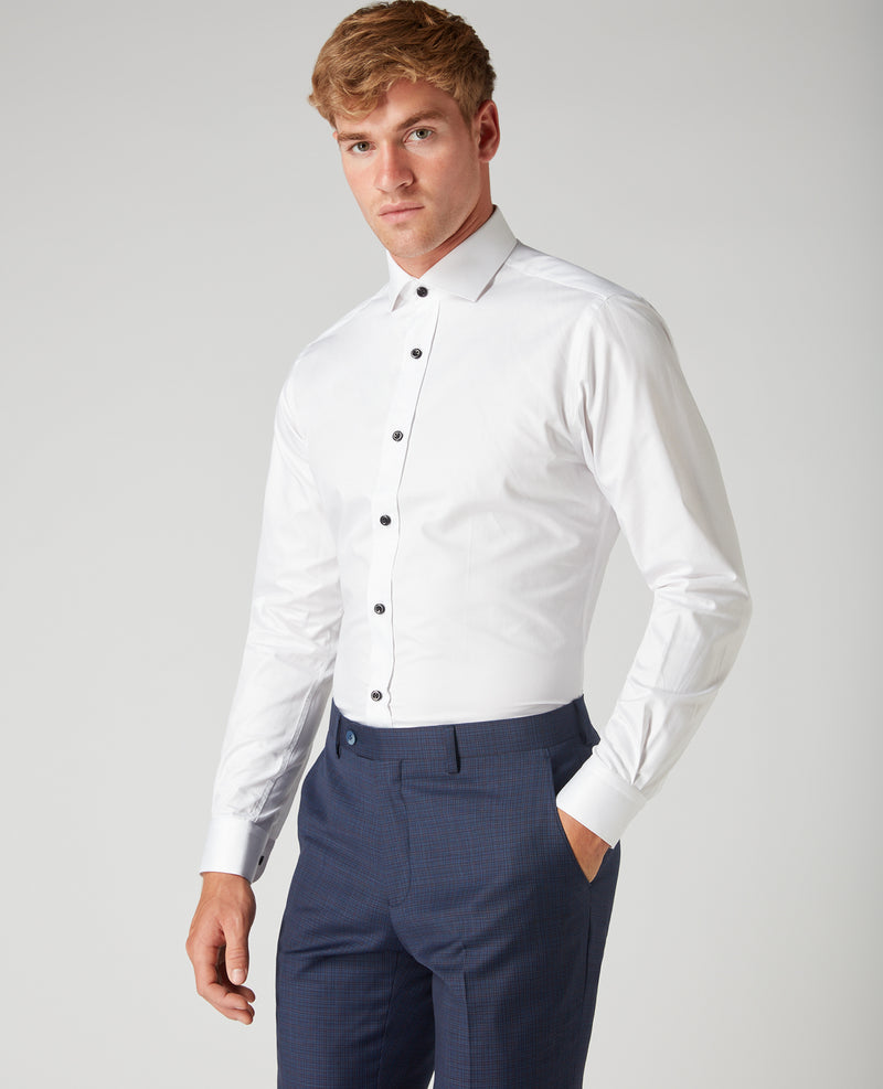 Frank Tapered Fit Shirt - White