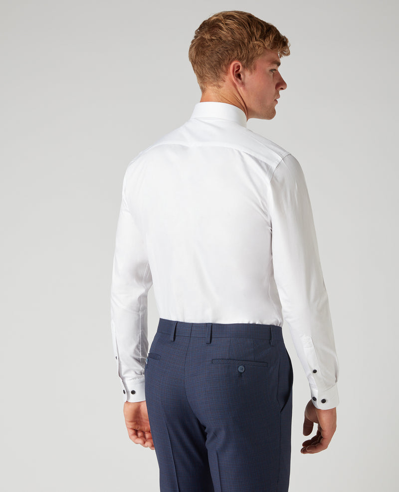 Frank Tapered Fit Shirt - White