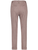 Inspiring Art Nouveau Crop Trouser - Brown/ecru