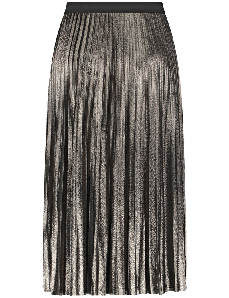 Inspiring Soft Power Skirt - Black/silver/taupe