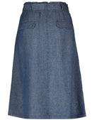 Desert Sunset Woven Short Skirt - Indigo Blue