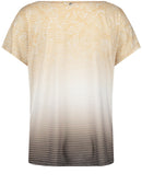 Desert Sunset 1/2 Sleeve T-shirt - Brown/ecru/white