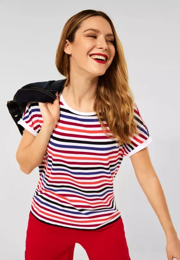 Crista Multicolor Shirt - White