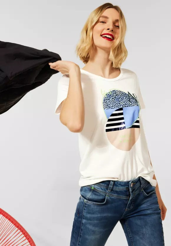 Partprint Shirt - Off White