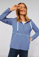 Striped Ottoman Sweatjacket - Regatta Blue