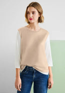 Sleeveless Jumper - Light Smooth Sand