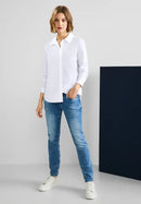 Shirt Collar Blouse - White
