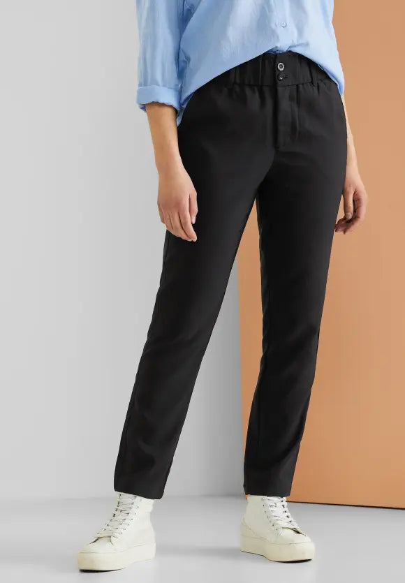 Paperbag Trouser - Black