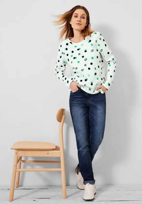 Big Dots Shirt - Vanilla White
