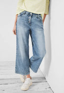 Crop Trouser - Light Blue Wash