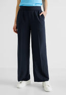 Wide Leg Trouser - Deep Blue