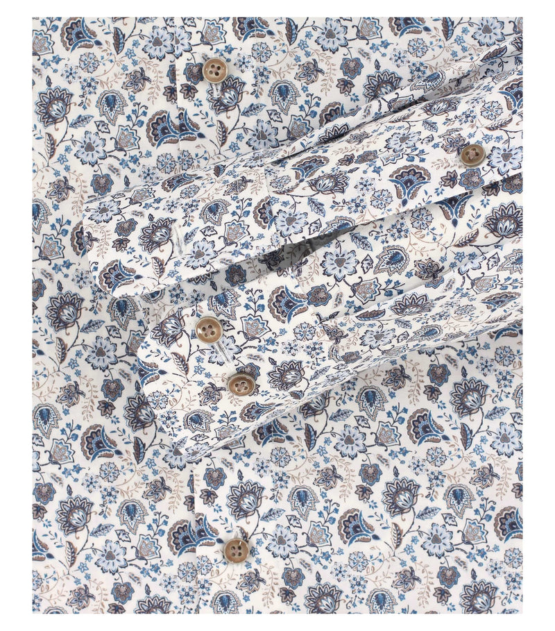 Print City Long Sleeve Shirt - Light Blue