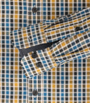 Long Sleeve Button Down Check Shirt - Yellow
