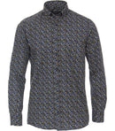 Long Sleeve Print Shirt - Light Blue