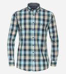 Button Down Check Shirt - Dark Petrol