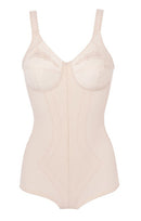 All In One Bodysuit - Peach Skin