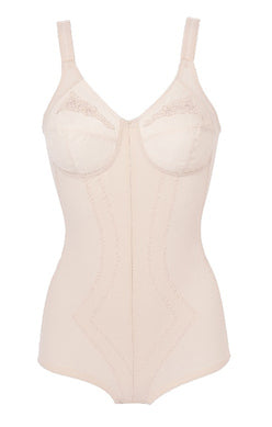 All In One Bodysuit - Peach Skin