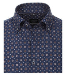 Long Sleeve Print Shirt - Brown