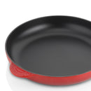 26cm Cast Iron Frying Pan With Wooden Handle - Cerise
