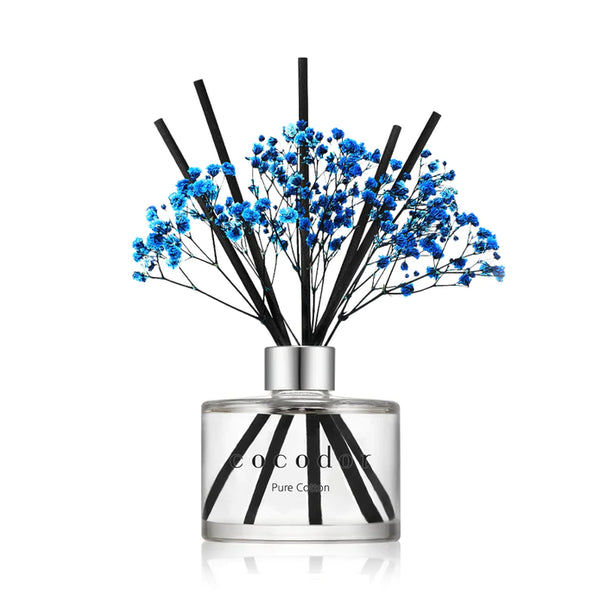 Flower Diffuser 200ml - Pure Cotton/Blue Flower