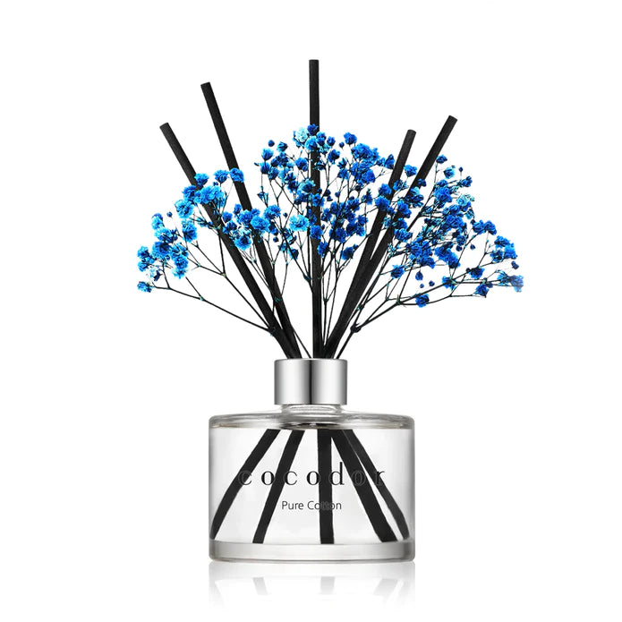 Flower Diffuser 200ml - Pure Cotton/Blue Flower