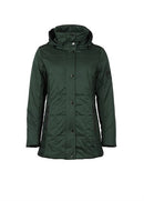 Hooded Padded Jacket - Dark Blue Green