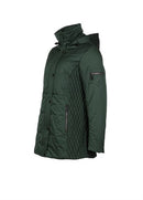 Hooded Padded Jacket - Dark Blue Green