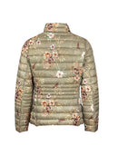 Short Padded Floral Jacket - Musstone-black