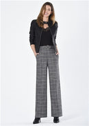 Cloe Check 82cm Trouser - Silver