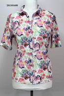 All Over Print Blouse - Pink