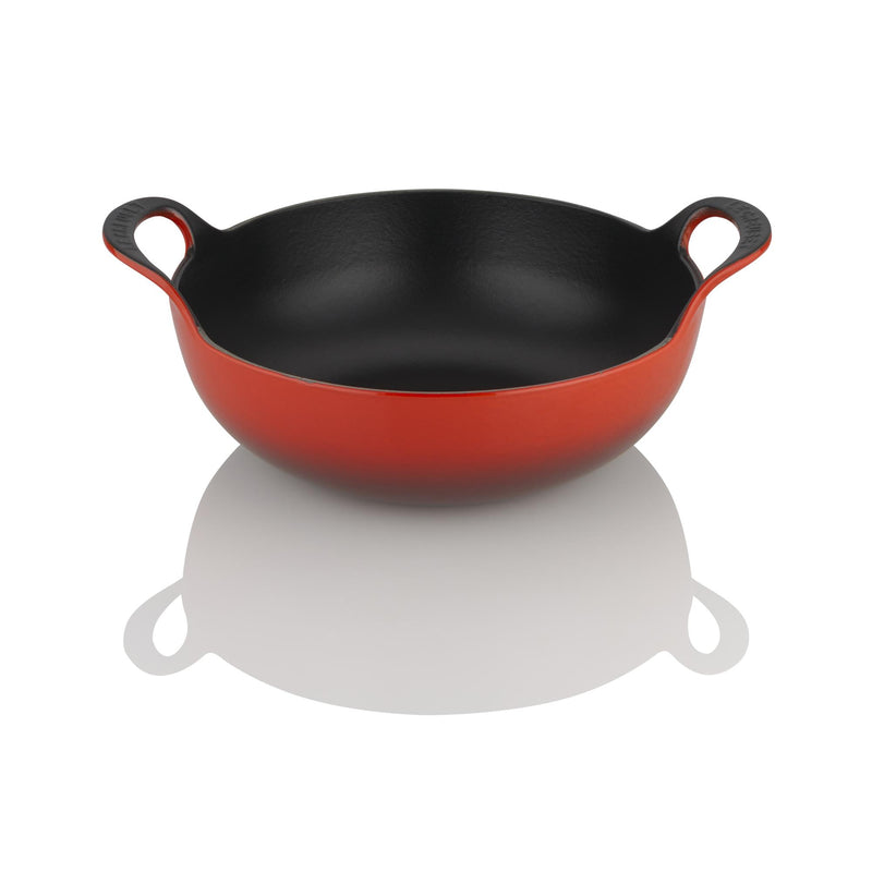 24cm Cast Iron Balti Dish - Cerise
