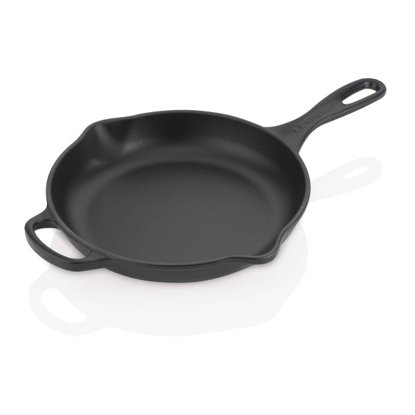 23cm Cast Iron Fry Pan With Metal Handle - Satin Black