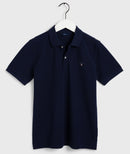 The Original Short Sleeve Pique Pol - Evening Blue