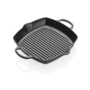 Deep Square Cast Iron Grill 30cm - Satin Black