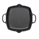 Deep Square Cast Iron Grill 30cm - Satin Black