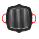 Deep Square Cast Iron Grill 30cm - Cerise