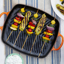 Shallow Cast Iron Rectangular Grill 30cm - Volcanic