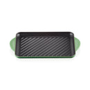 32cm Cast Iron Rectangular Grill - Bamboo