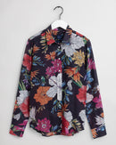 Humming Floral Shirt - Evening Blue