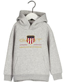 Archive Shield Hoodie - Light Grey Melange