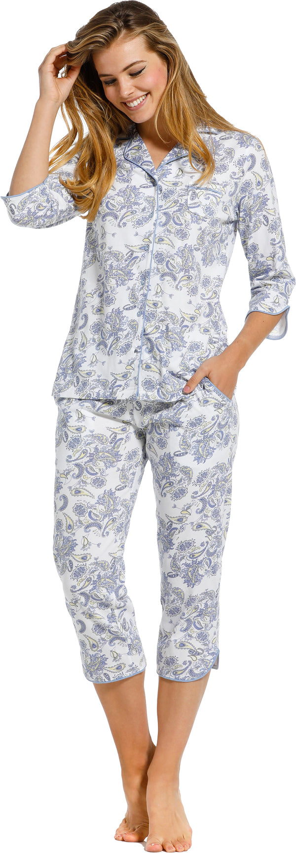 Pyjama Capri - White