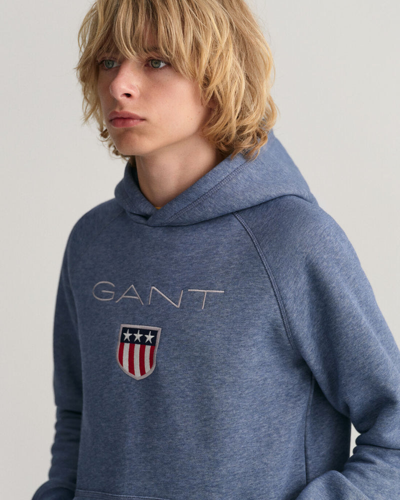 Shield Hoodie - Indigo Blue