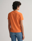 The Original V Neck SS Tee - Pumpkin Orange