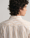 Chain Print Cotton Voile Shirt - Eggshell