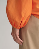 Cotton/Silk Blouse - Pumpkin Orange