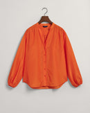 Cotton/Silk Blouse - Pumpkin Orange