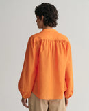 Cotton/Silk Blouse - Pumpkin Orange